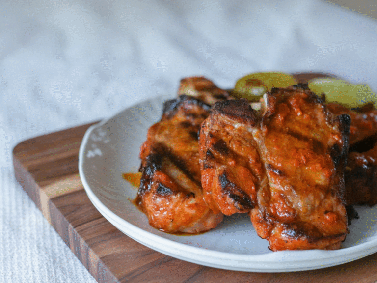 Grilled Harissa Lamb Chops