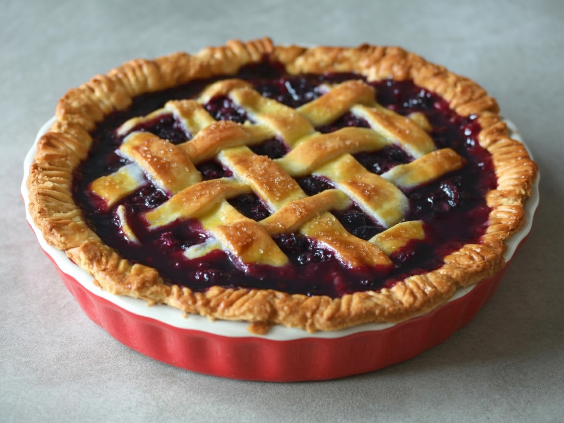 Homemade Blueberry Pie