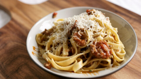 Fettuccini Bolognese