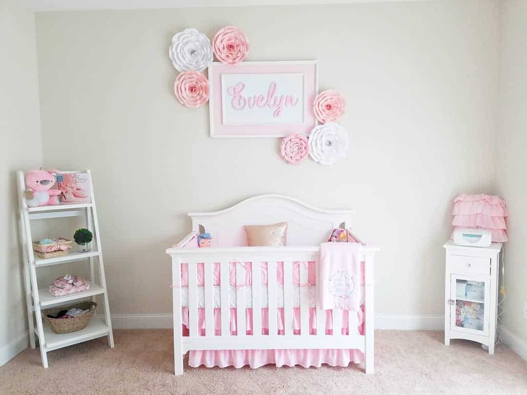 Frame a Name with Large, Dimensional Paper Flowers