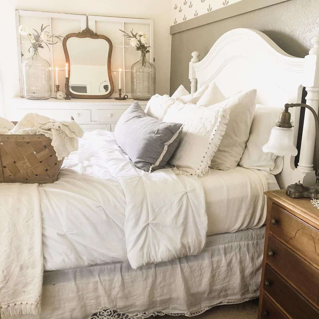 White Bedding With Pintuck Details Adds Softness and Dimension