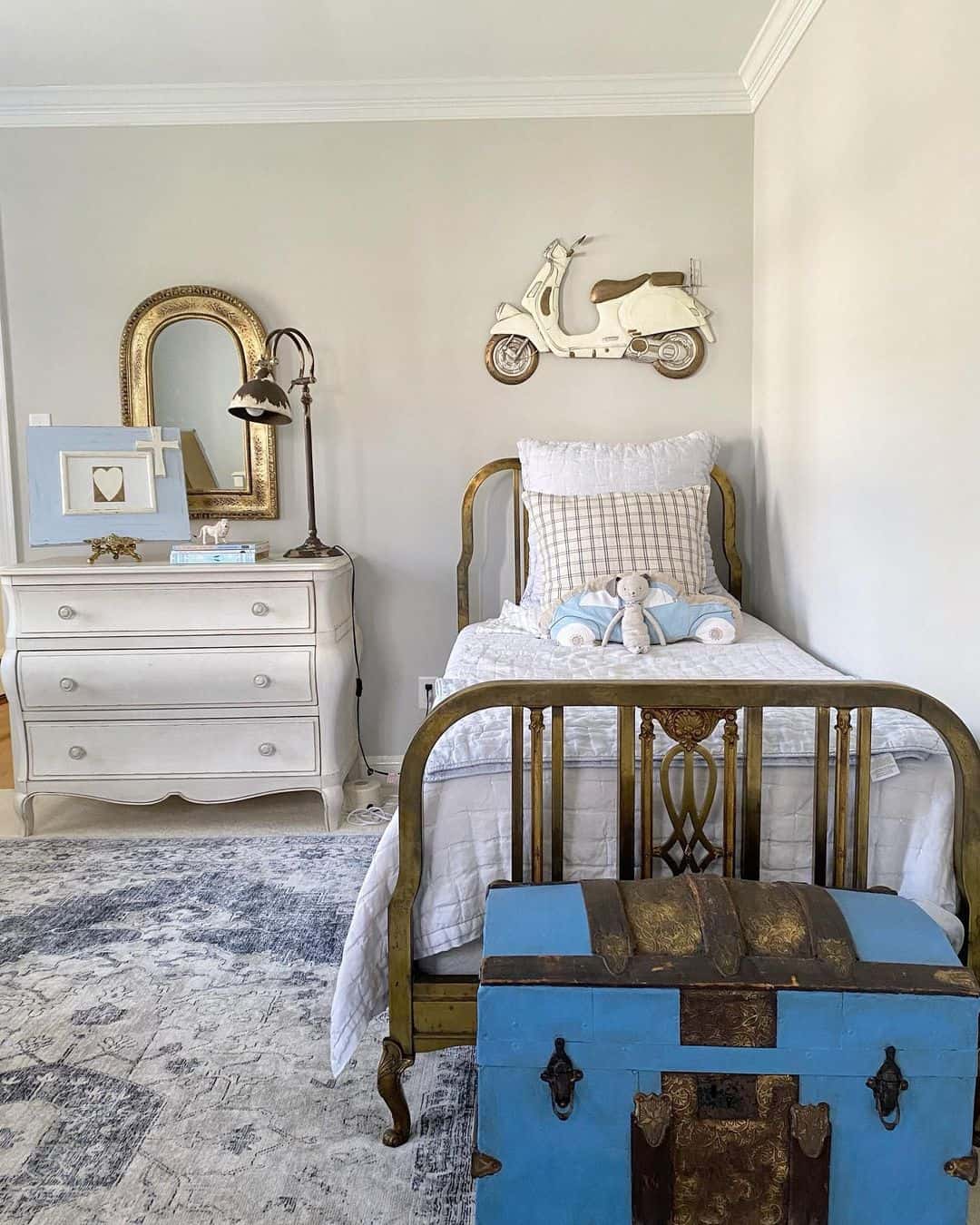 Vintage Scooter Wall Art Adds Whimsical Charm