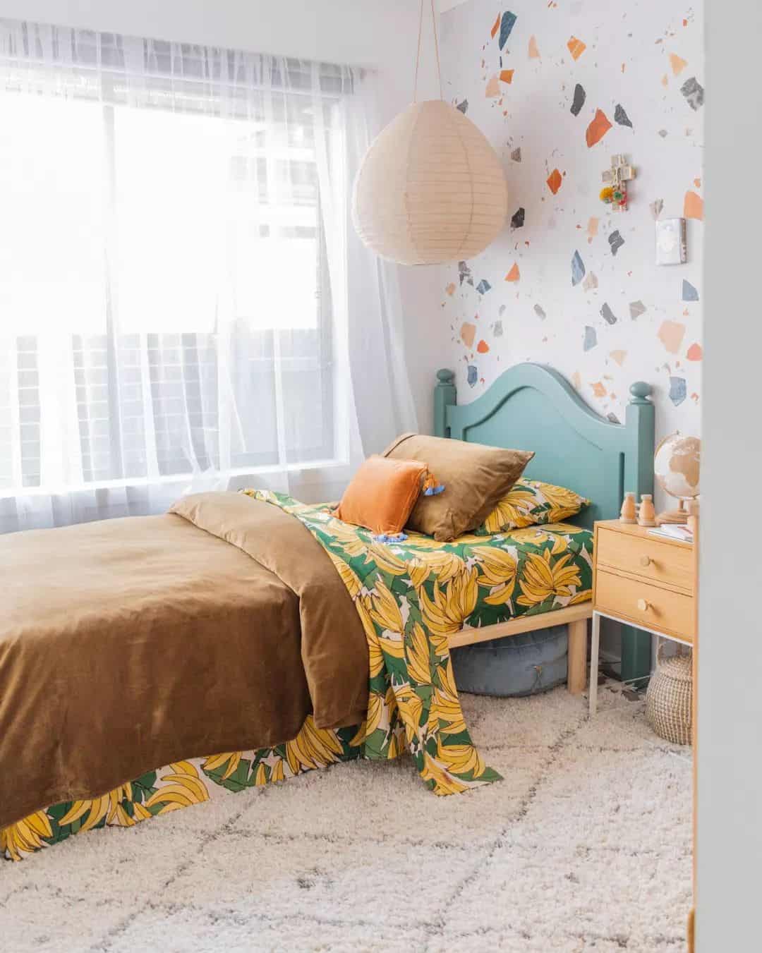 Terrazzo Wallpaper Adds Playful Pattern to an Accent Wall