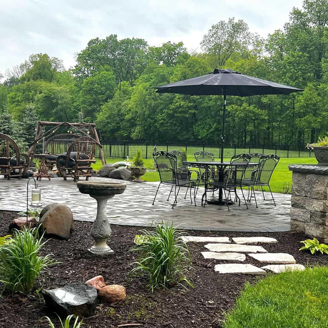 Dine Alfresco with an Ornate Wrought Iron Set