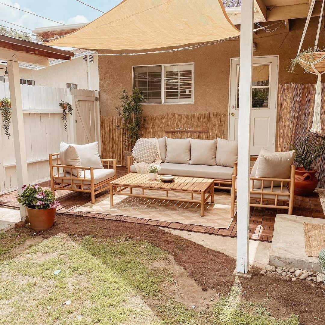 Design a Relaxed Outdoor Lounge with Bamboo Furniture