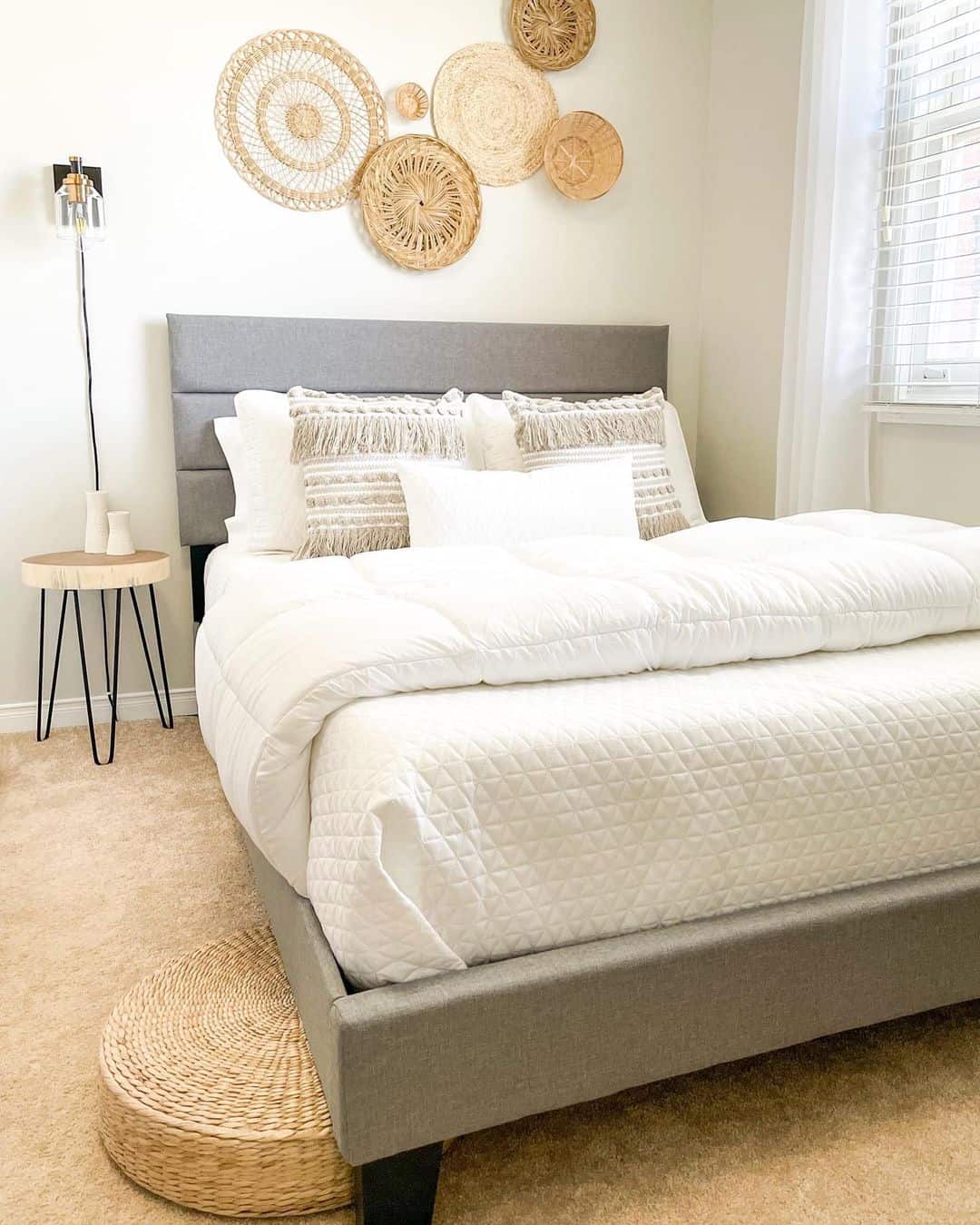 Group Woven Wall Baskets for a Natural Focal Point