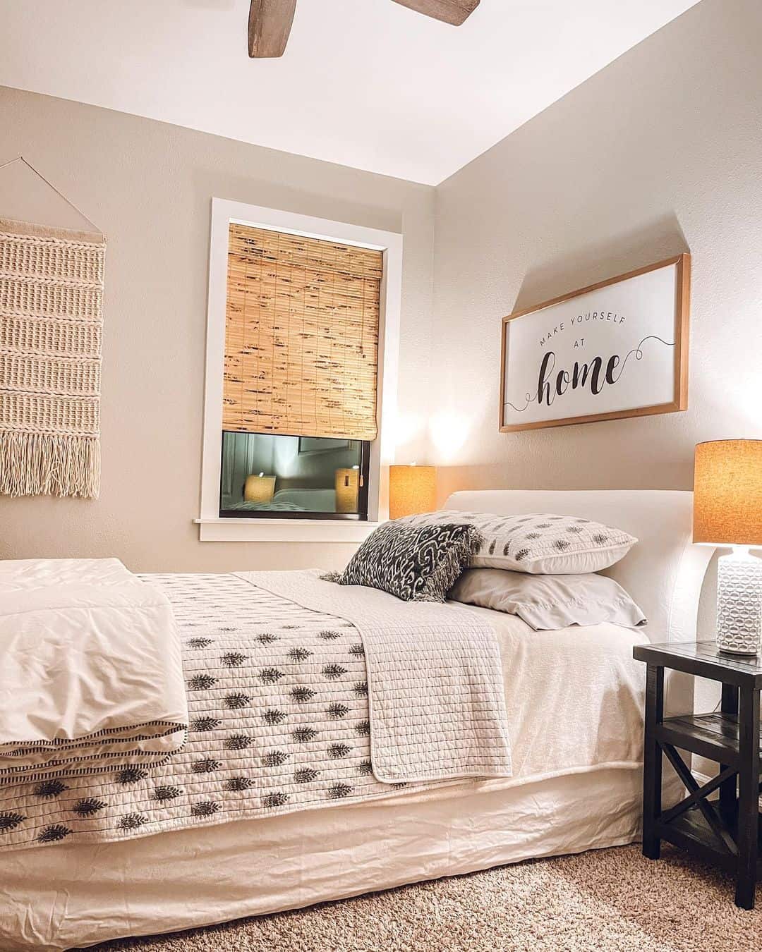 Welcome Guests With a Framed Text Art Sign