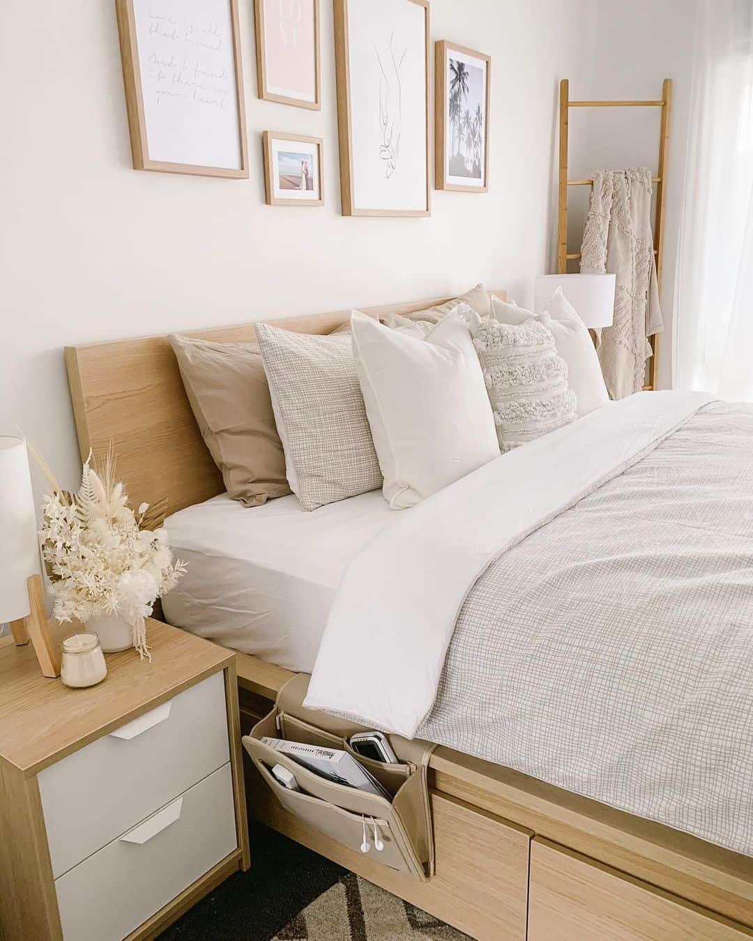 Keep essentials handy with a bedside caddy