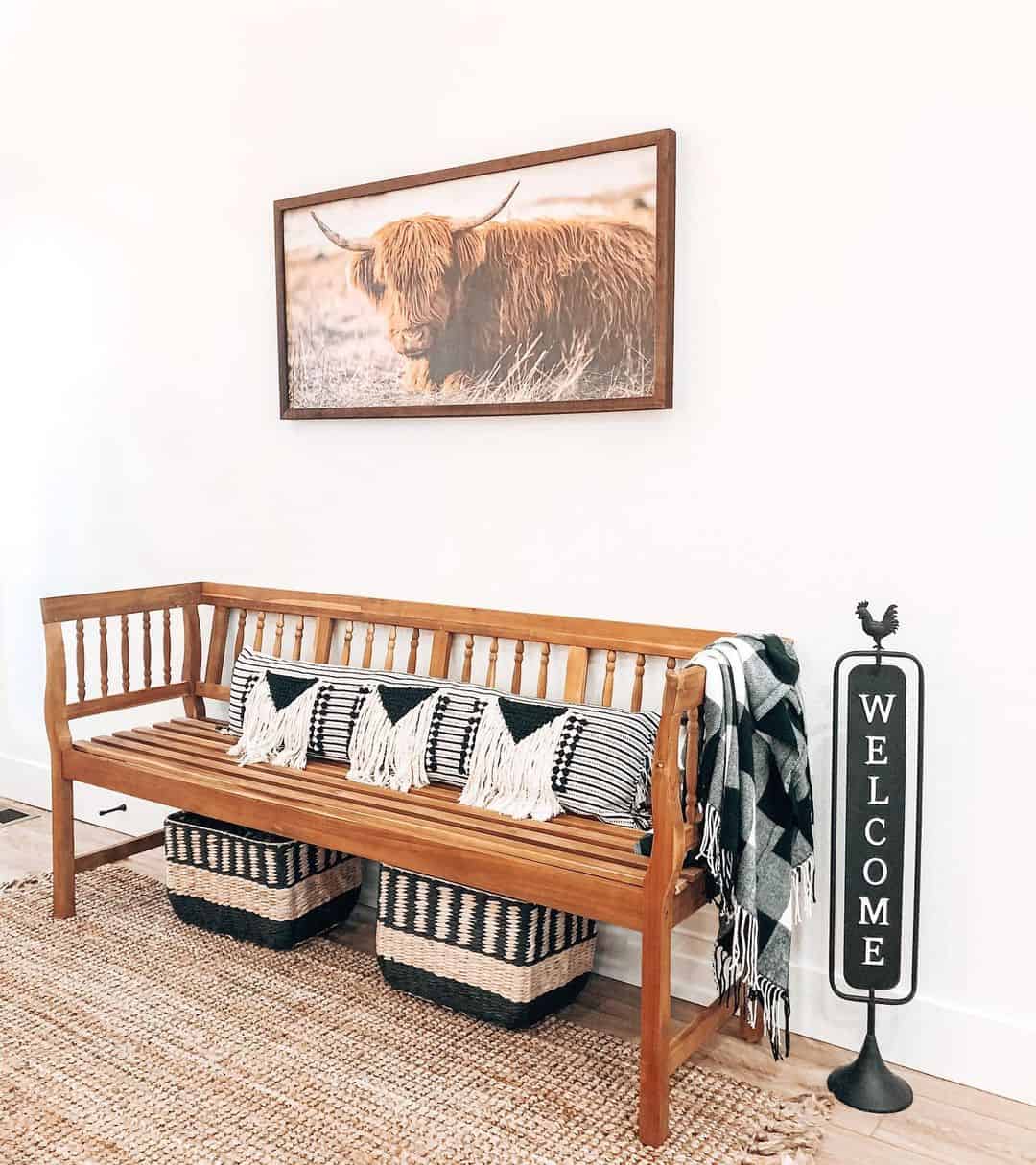 Woven Baskets Store Extra Throws and Pillows