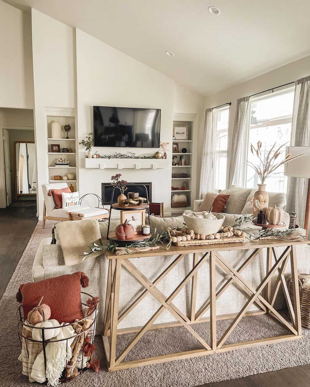 Cross-Legged Console Table Adds Farmhouse Character