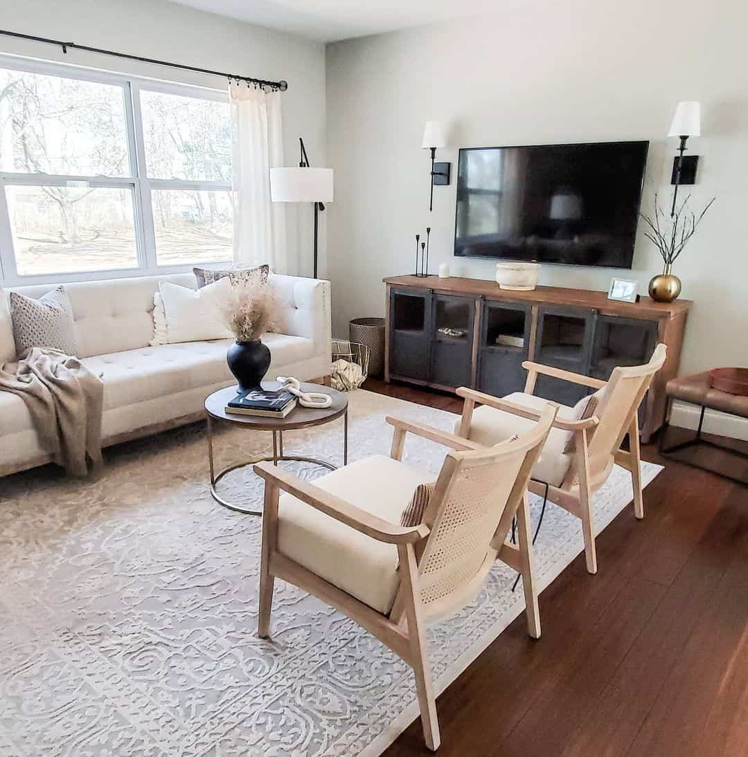 Sconces Add Ambient Glow Above Your Media Console
