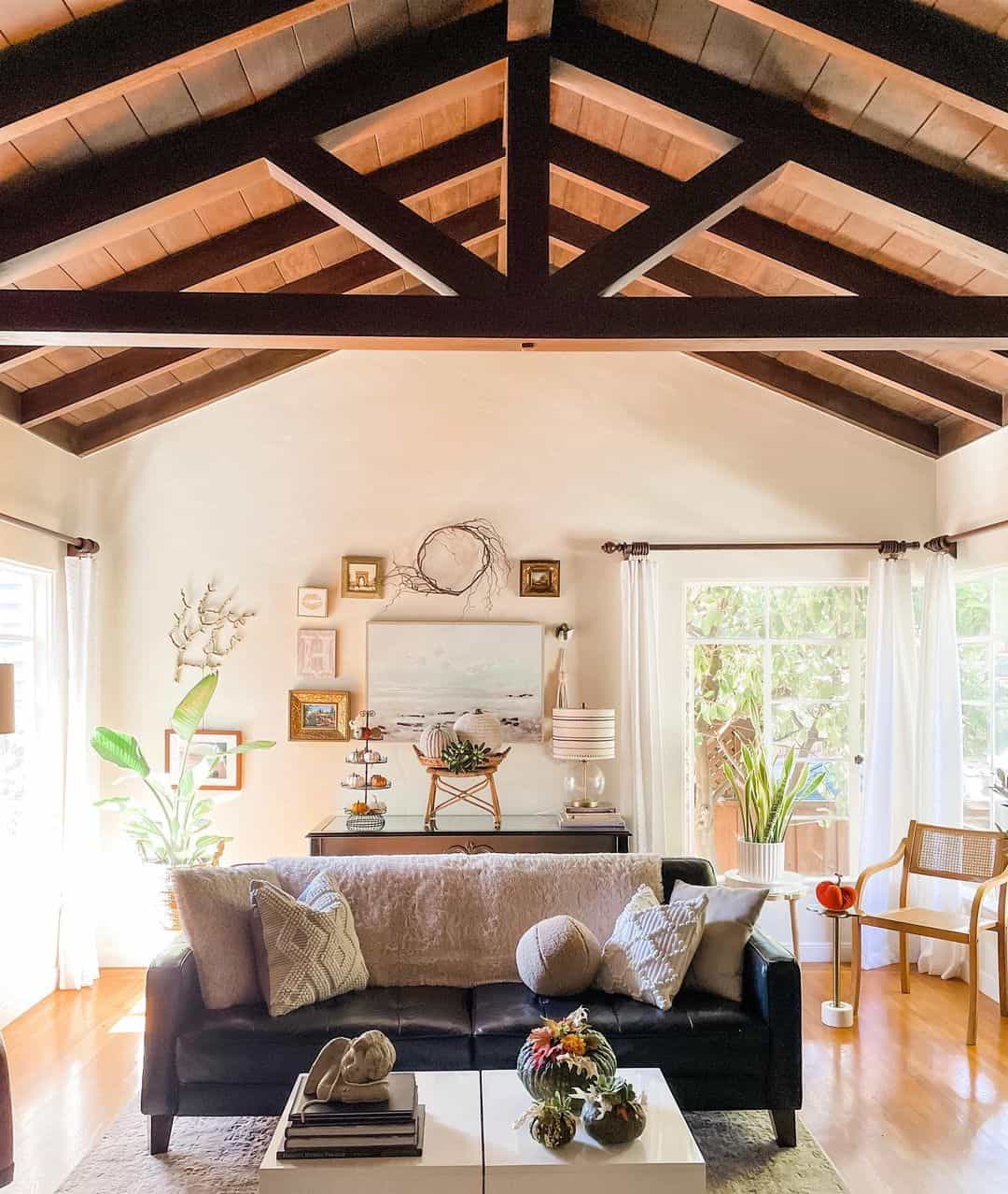 Gallery Wall Above Sofa with Coastal Artwork