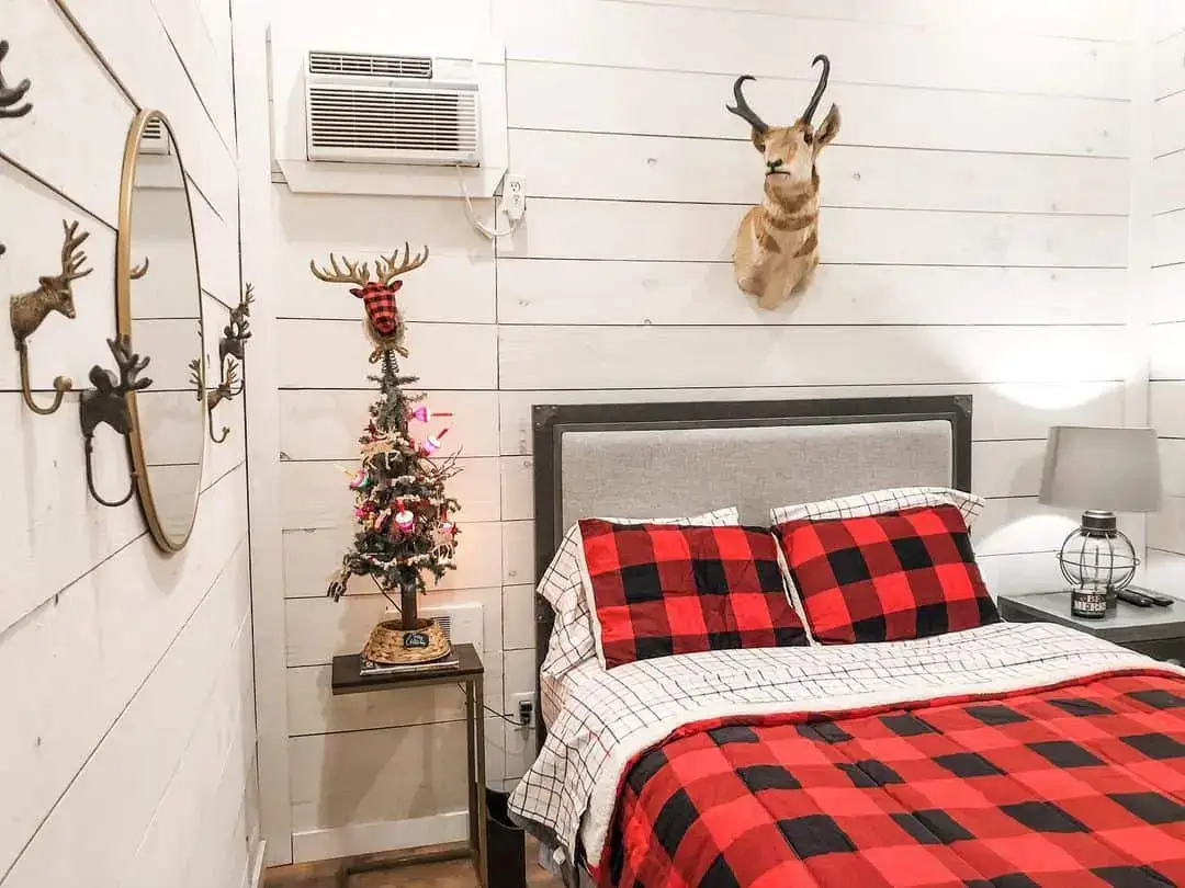 Buffalo Plaid Bedding Ignites a Cozy Bedroom