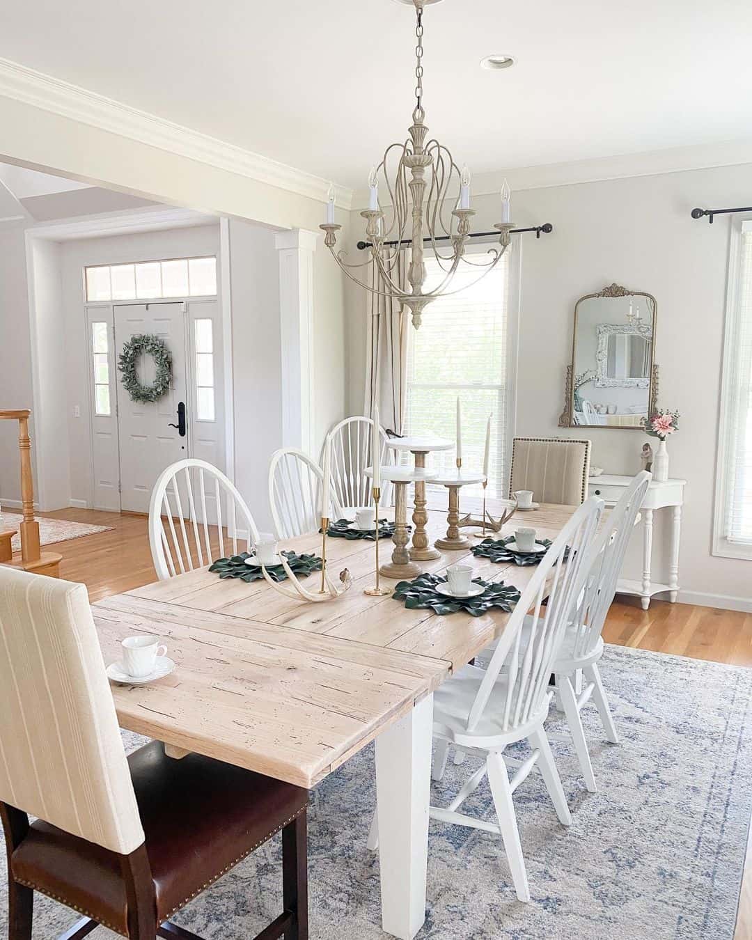 Varying Height Wooden Candlesticks for a Natural Focal Point