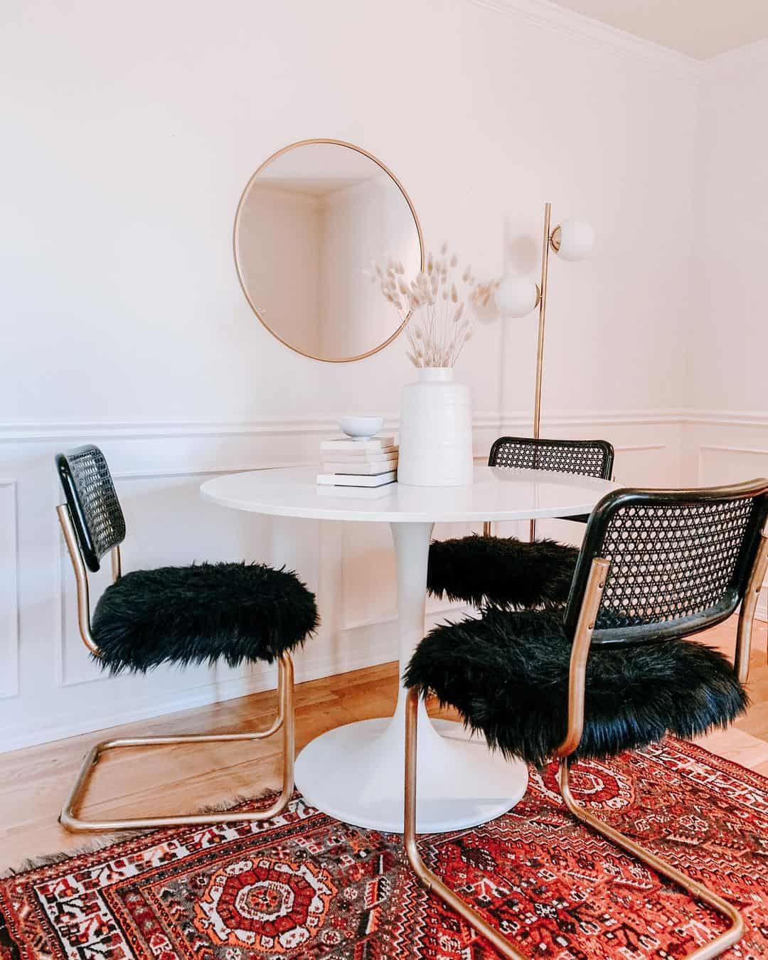 Black Faux Fur Seat Covers for Cozy Texture