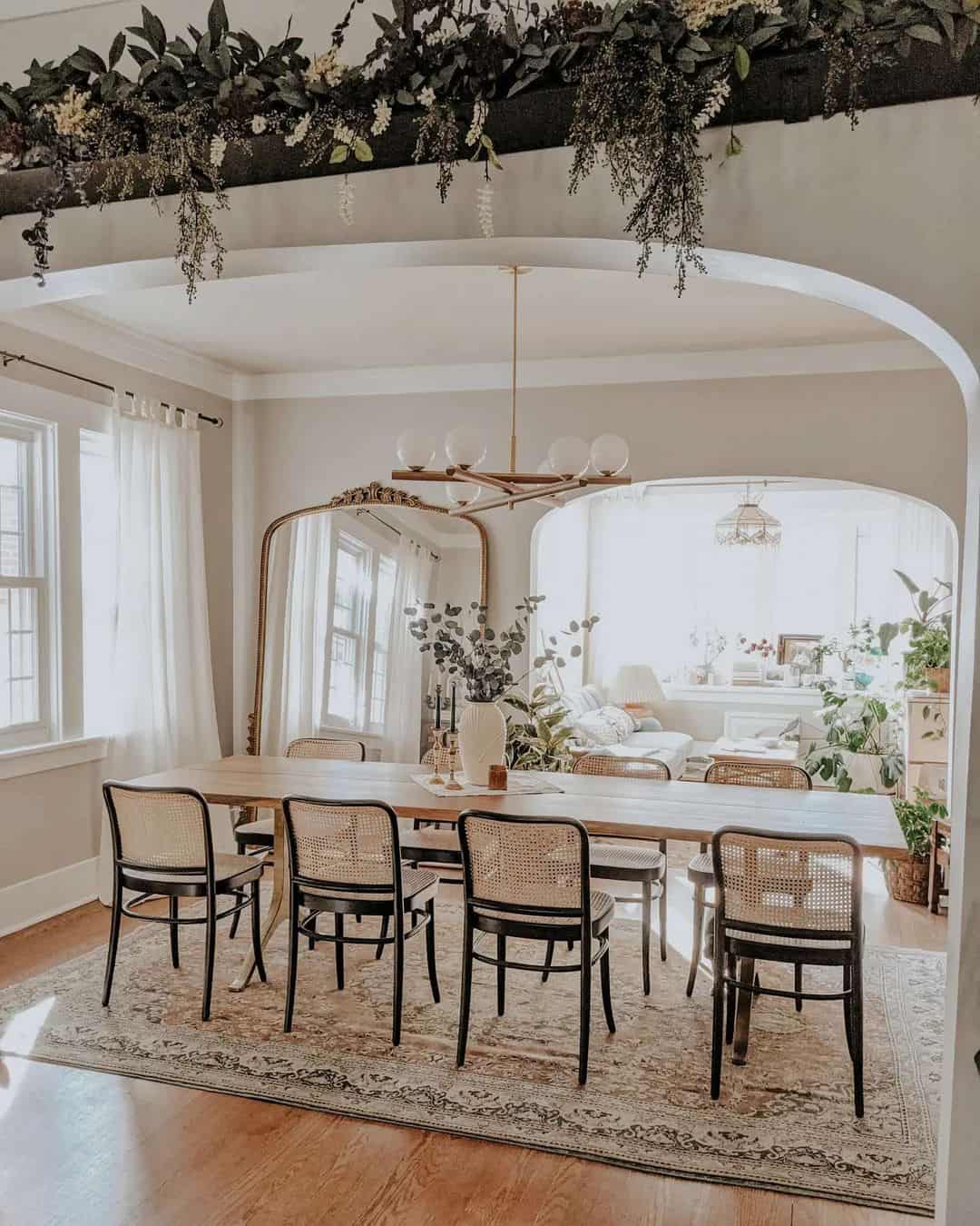 Cane Back Chairs for Natural Texture