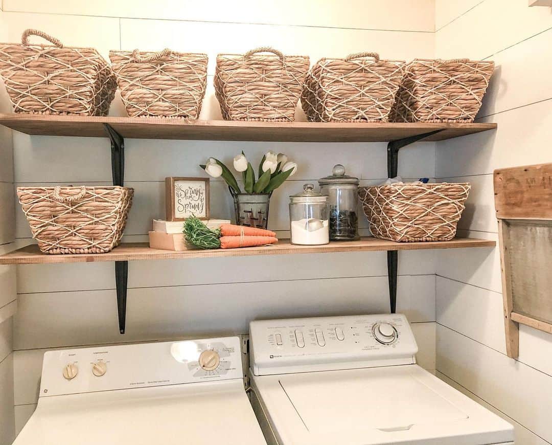 Woven Baskets With Rope Handles Add Natural Texture