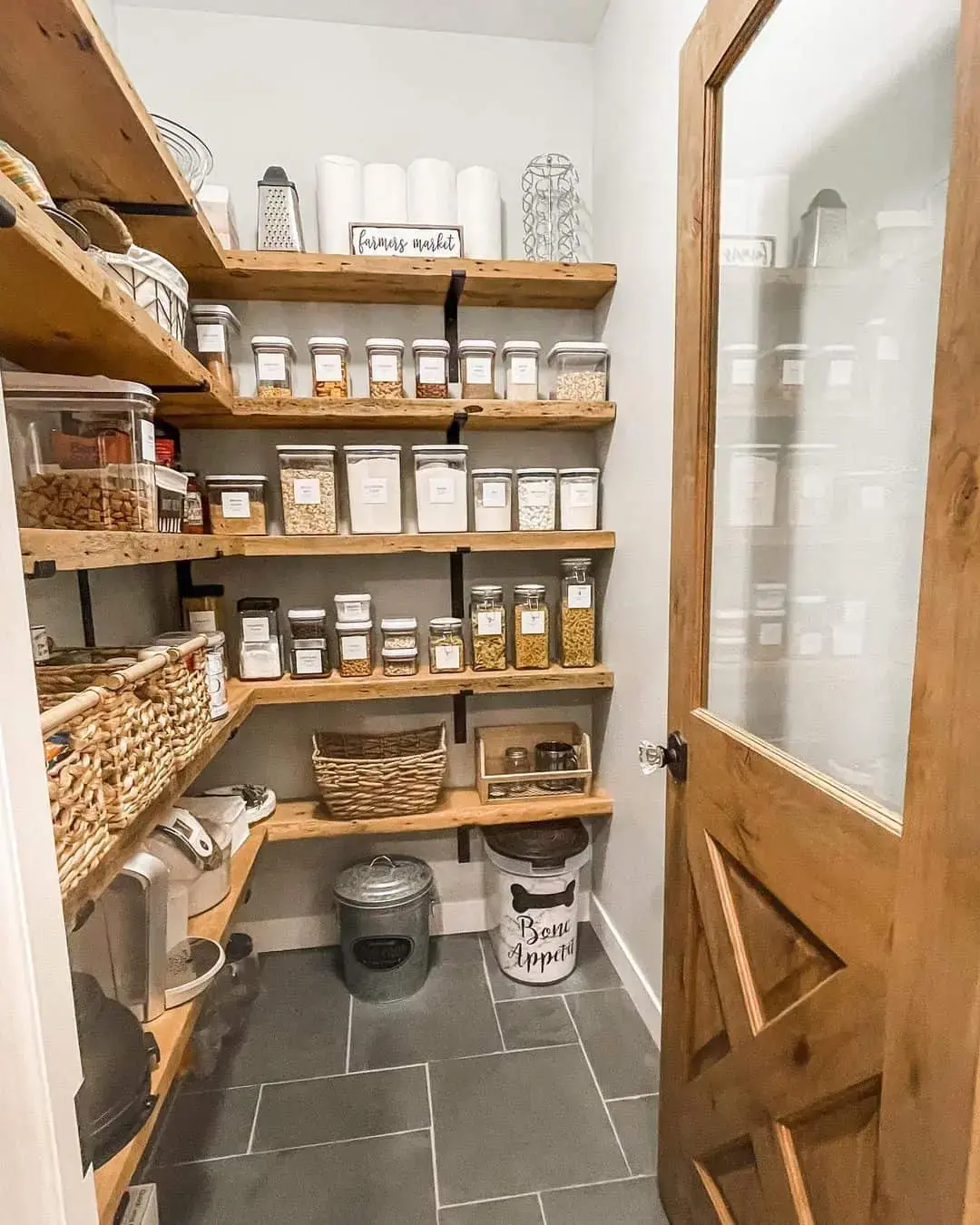 Group Clear Containers to See Dry Goods at a Glance