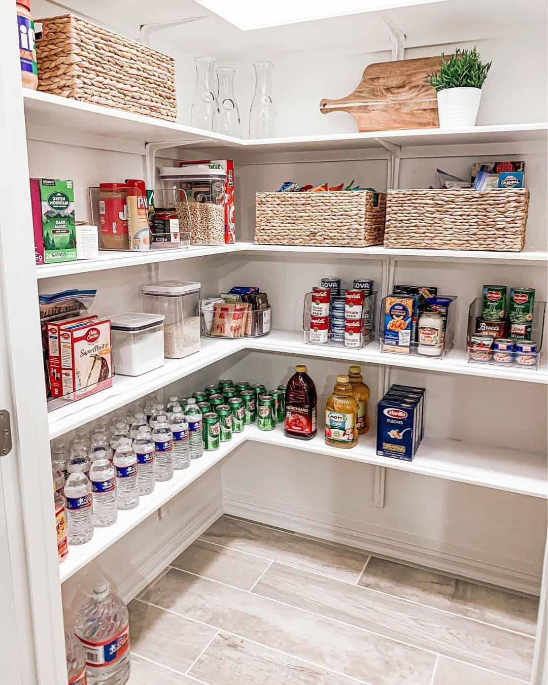 Tiered Clear Risers for Canned Goods and Sauces