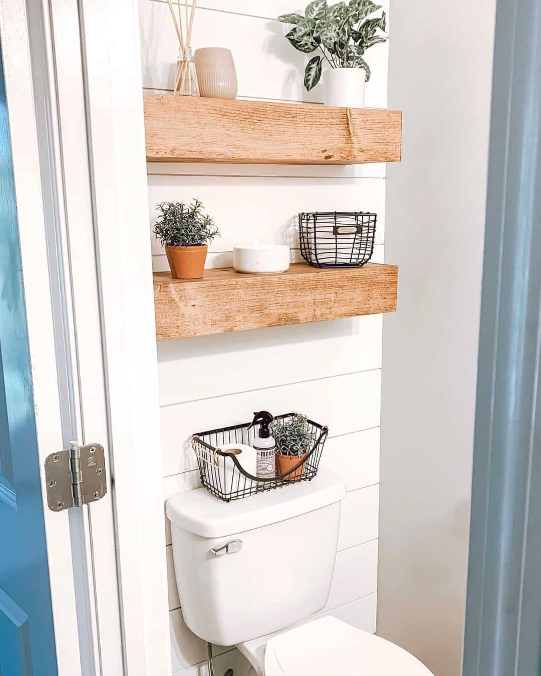 Keep Toilet Paper and Plants Accessible in a Wire Basket