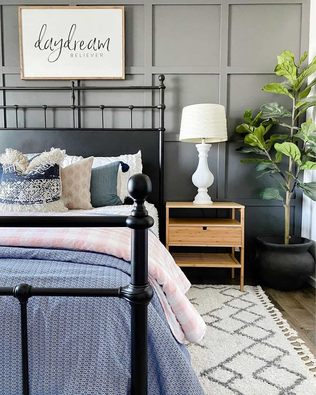 Paneling Creates a Grid for Artwork and Decor