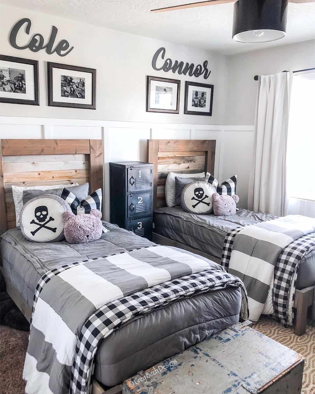 Board and Batten Walls Frame Rustic Wood Headboards