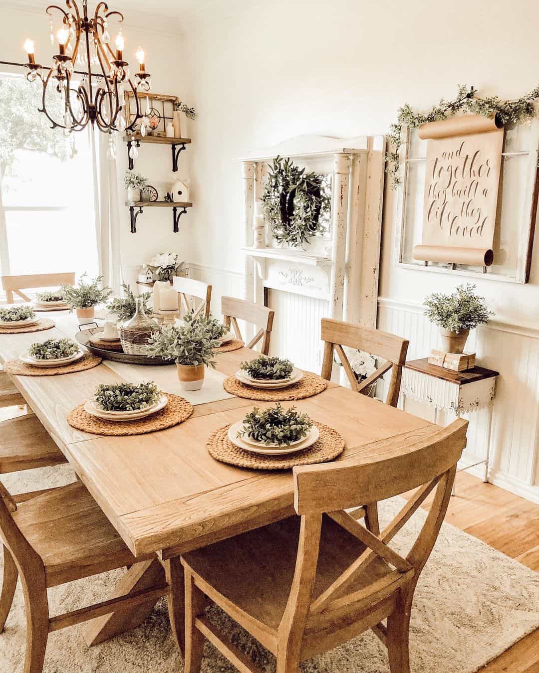 Keep Centerpieces Simple with Woven Placemats
