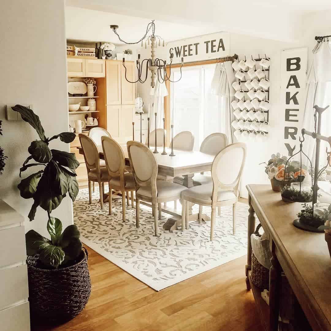 Opt for Subtle Scallops with Neutral Upholstered Chairs