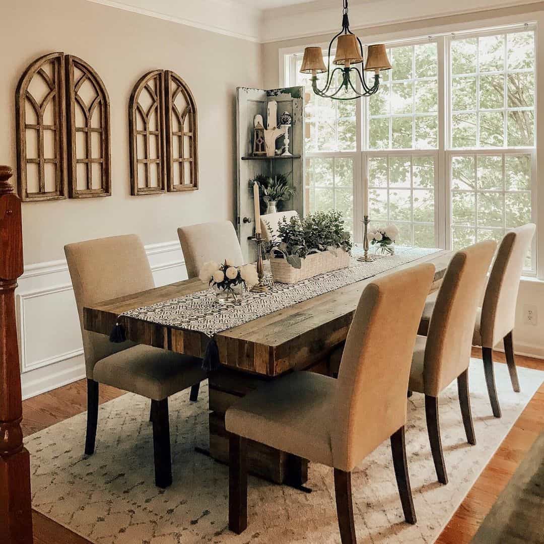Ground Your Table with a Geometric Runner and Tassels
