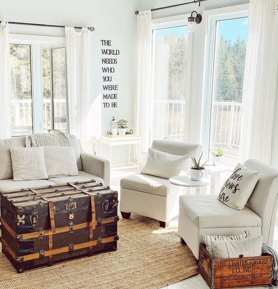 Vintage Steamer Trunk Doubles as a Unique Coffee Table