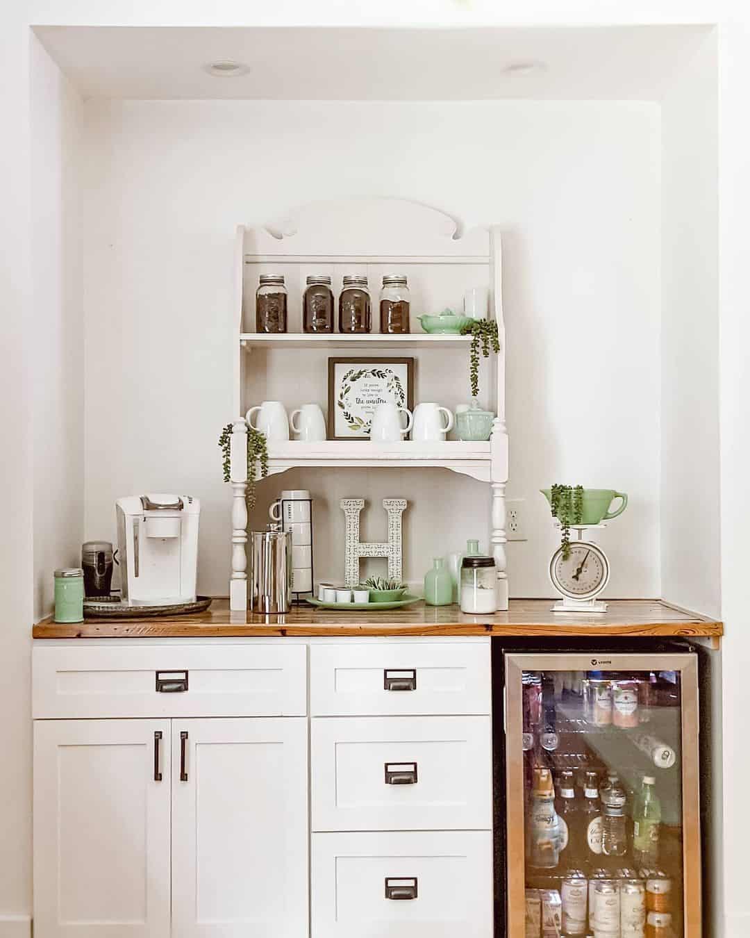 Tiered Shelf Unit Adds Vertical Charm