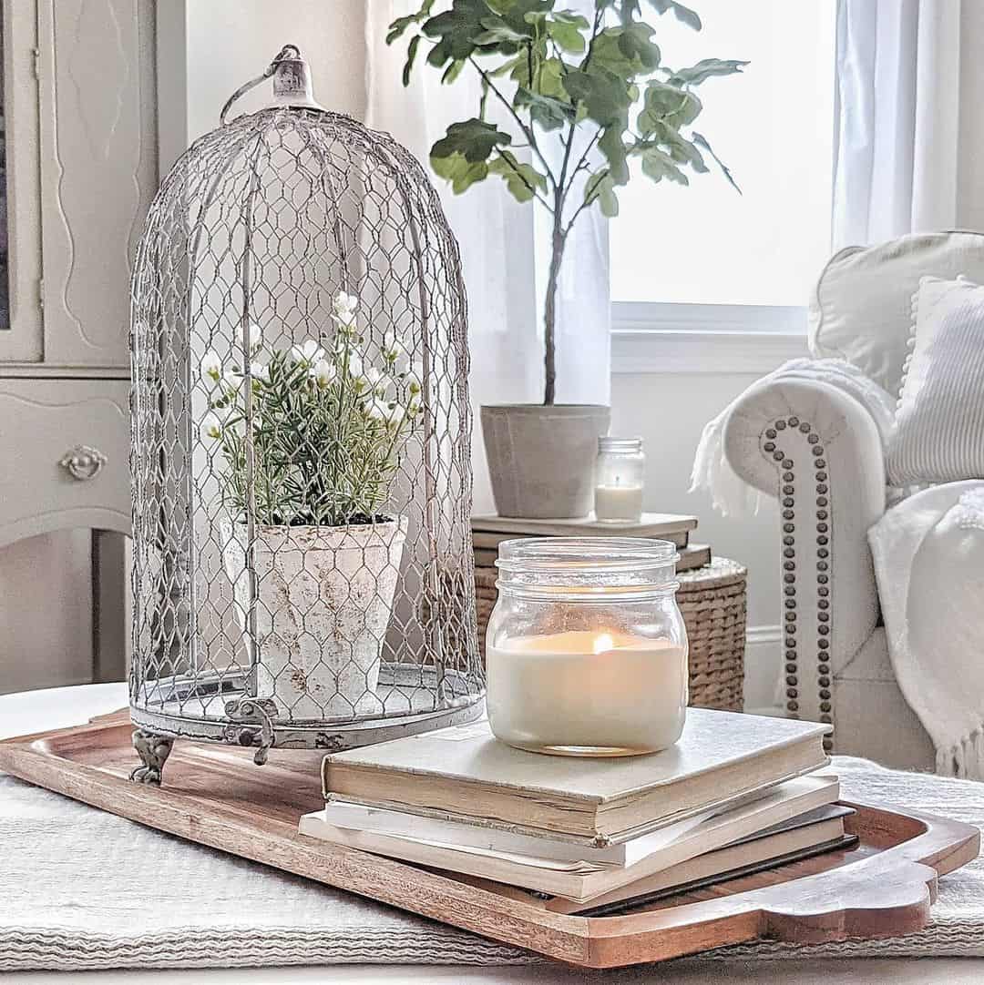 Chicken Wire Cloche Adds Rustic Whimsy