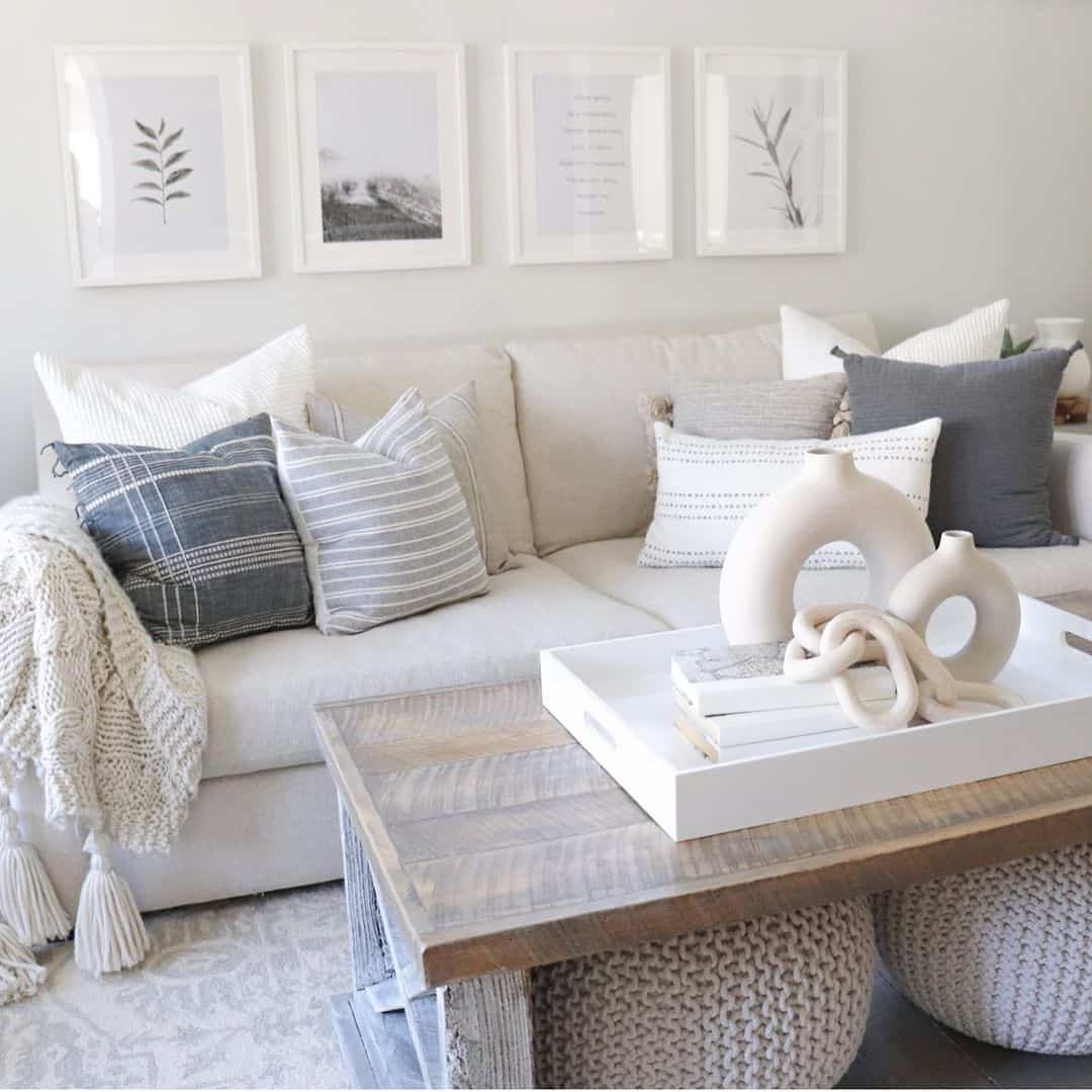 White Tray with Sculptural Vases and Books