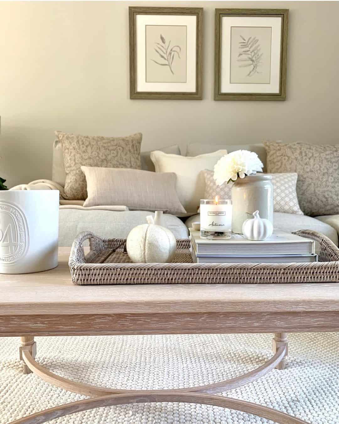 Layered Books and Candles Create Cozy Ambiance
