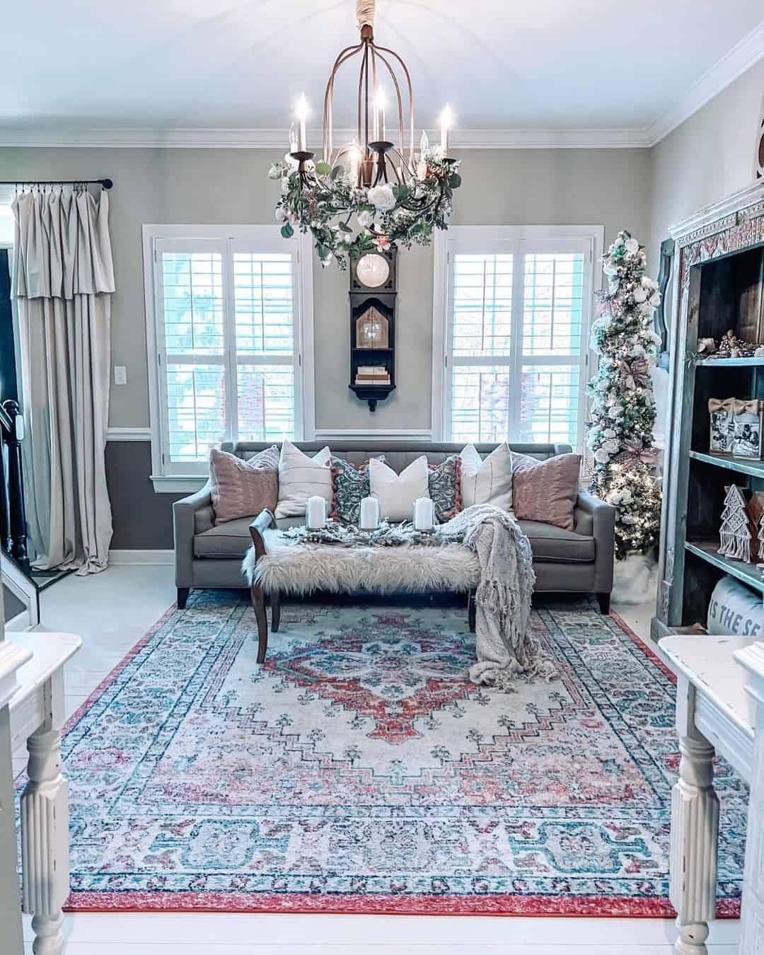 Faux Fur Topped Ottoman Adds Softness to Your Seating Area