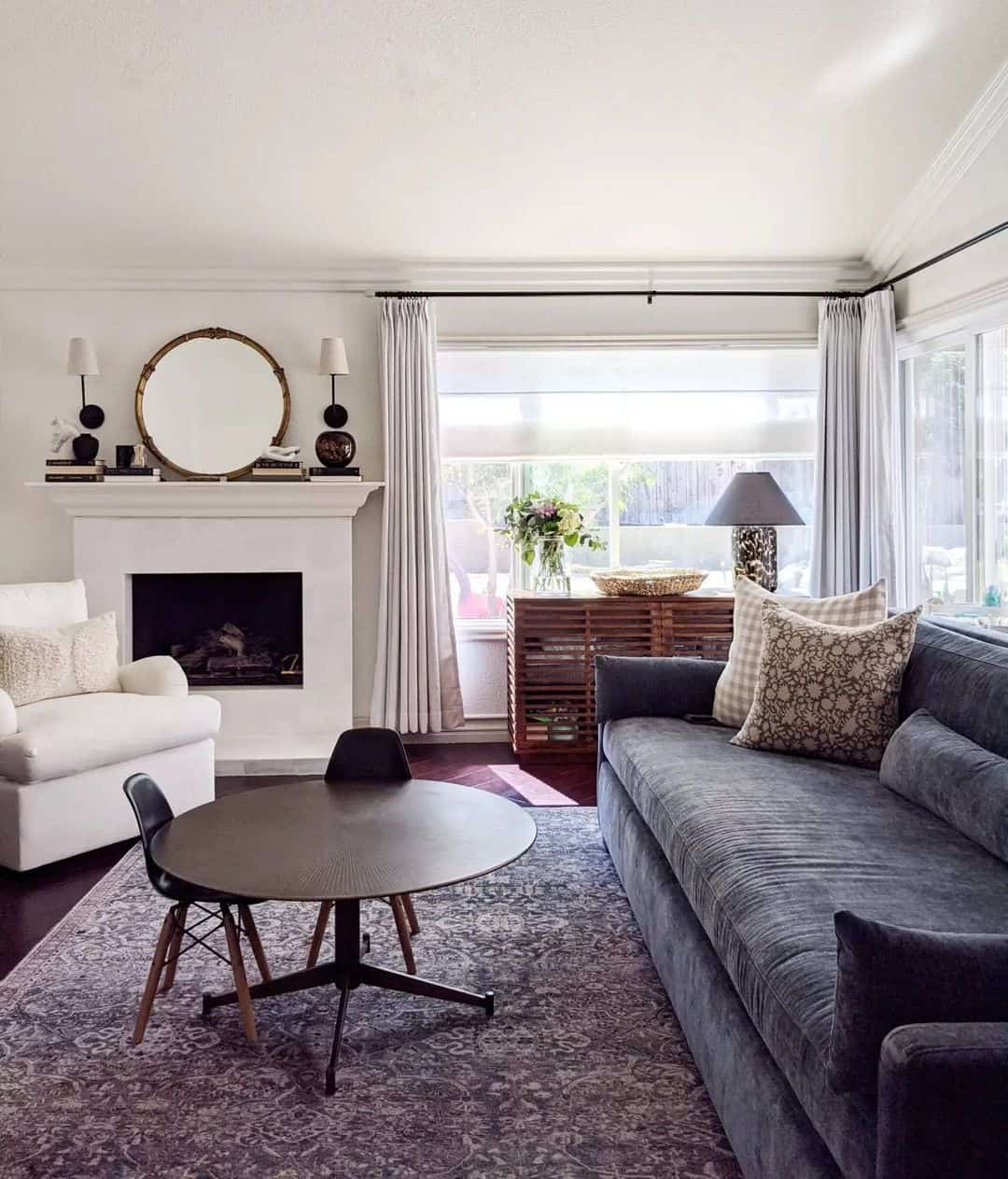 Ornate Gold Mirror Reflects Light Above Your Fireplace
