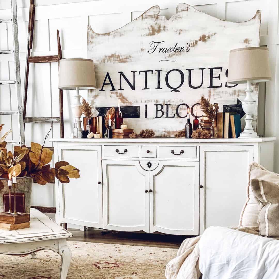 Autumnal Vignettes with Books and Dried Stems