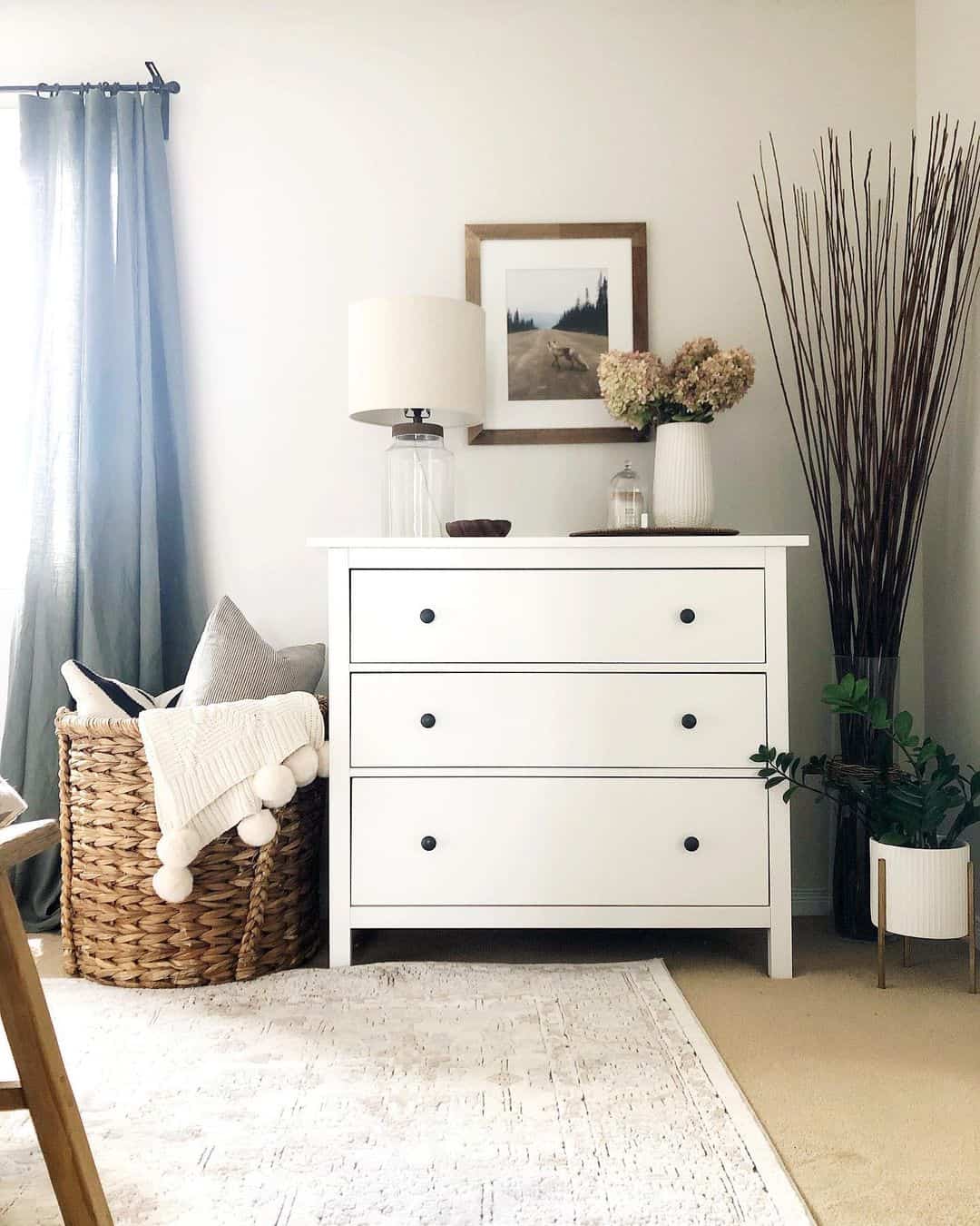 Tall Dried Stems Create a Natural Focal Point