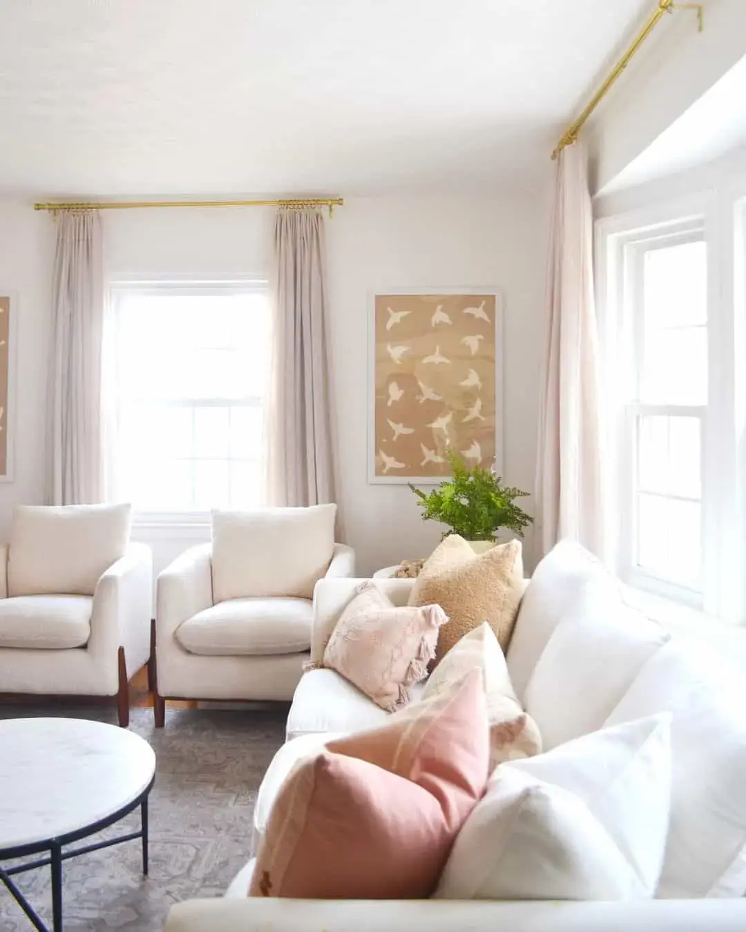 Framed Bird Art Adds Subtle Farmhouse Whimsy