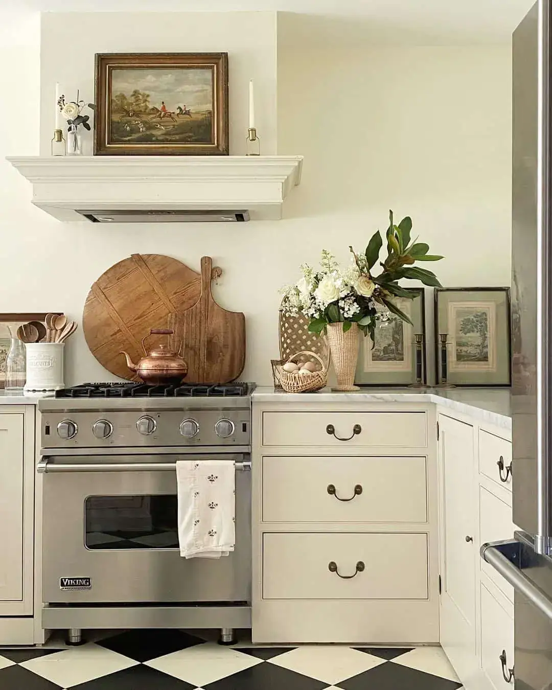 Lean Large Cutting Boards Against the Backsplash