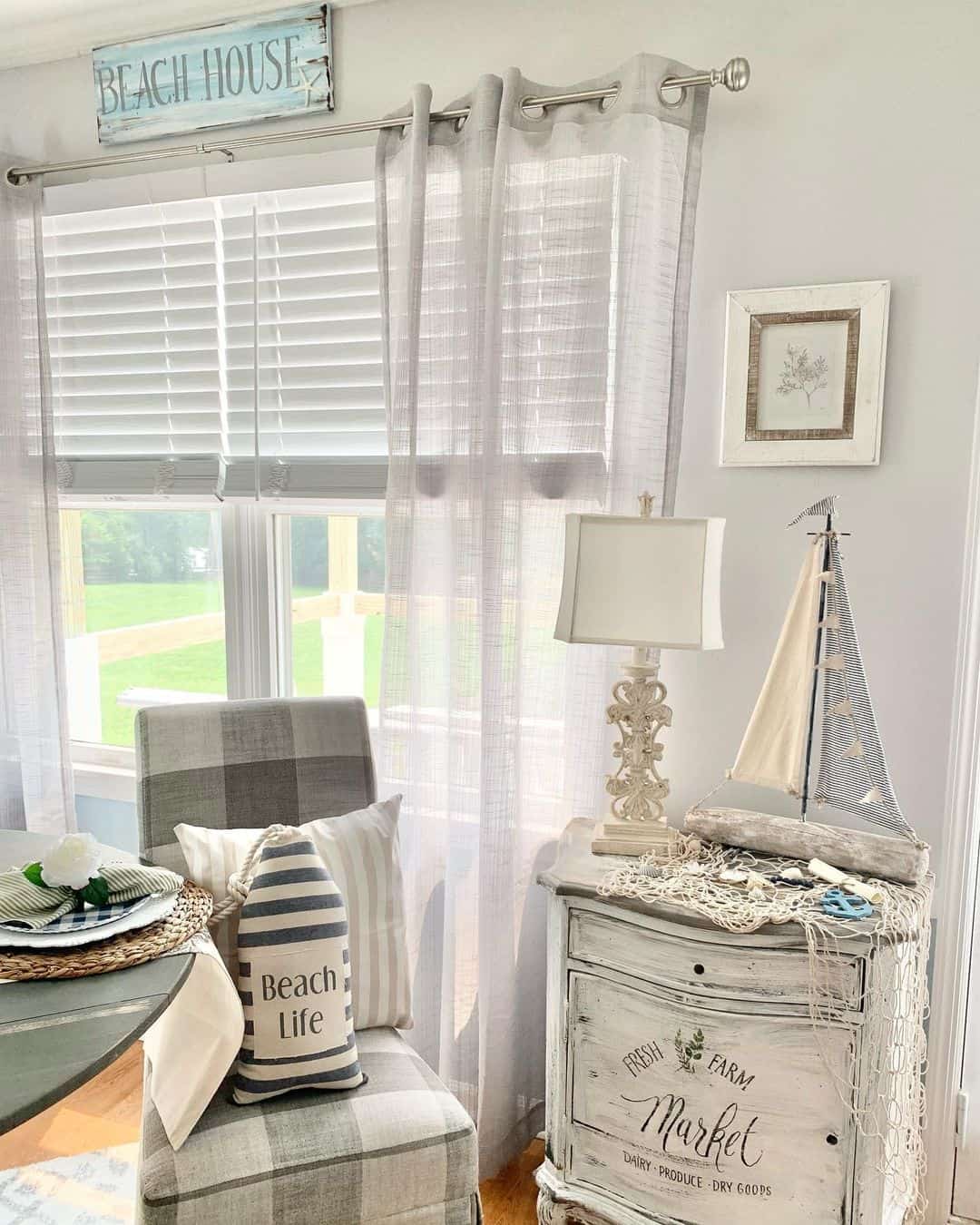 Distressed Dresser with Nautical Accents