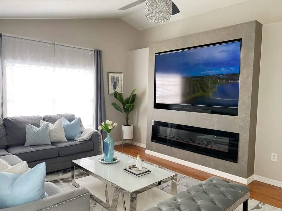 Integrate a Fireplace into Your Media Wall