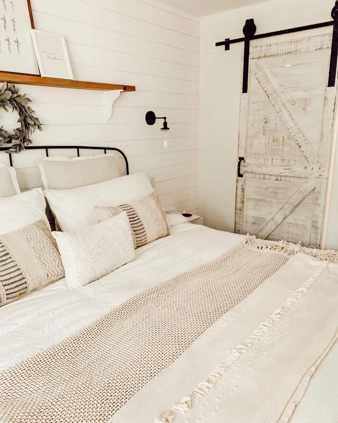 Textured Bed Runner Adds Layered Comfort to White Linens
