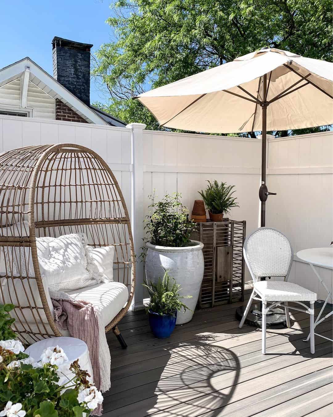 Ground Your Patio with a Large Ceramic Planter