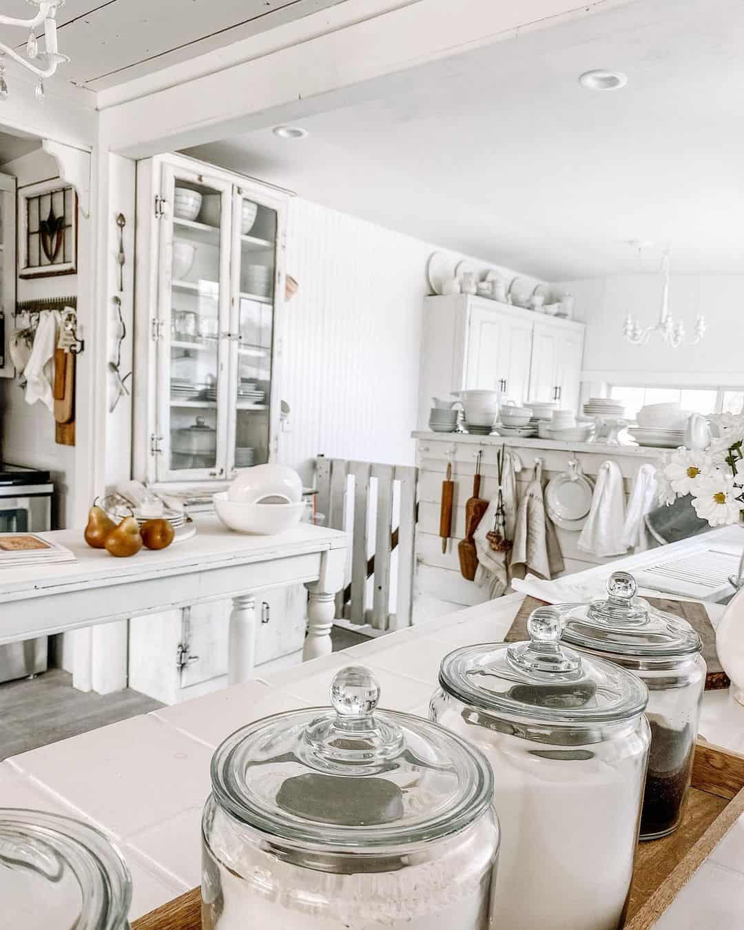 Glass Canisters Keep Pantry Staples Accessible