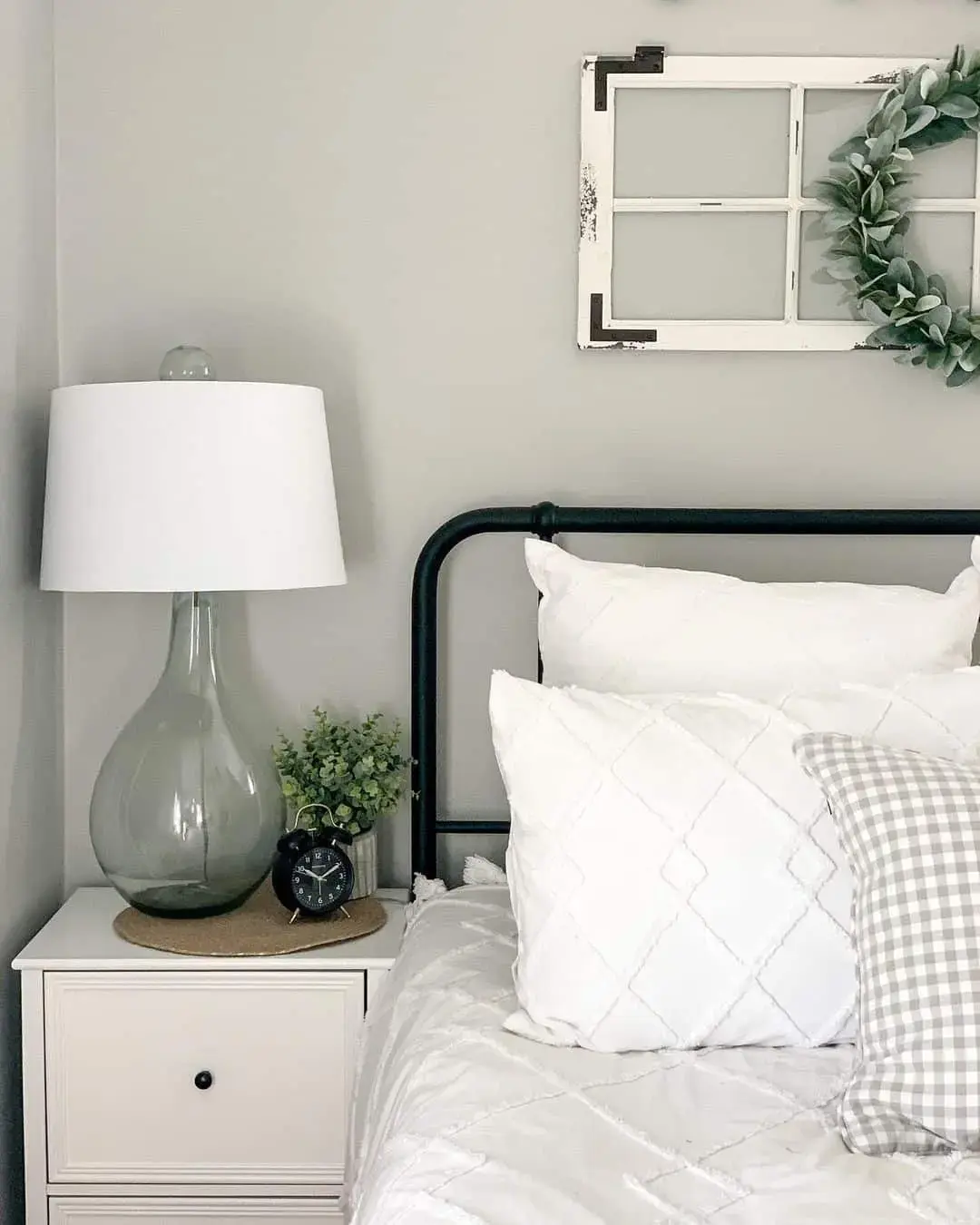 Distressed Window Frame Adds Farmhouse Charm