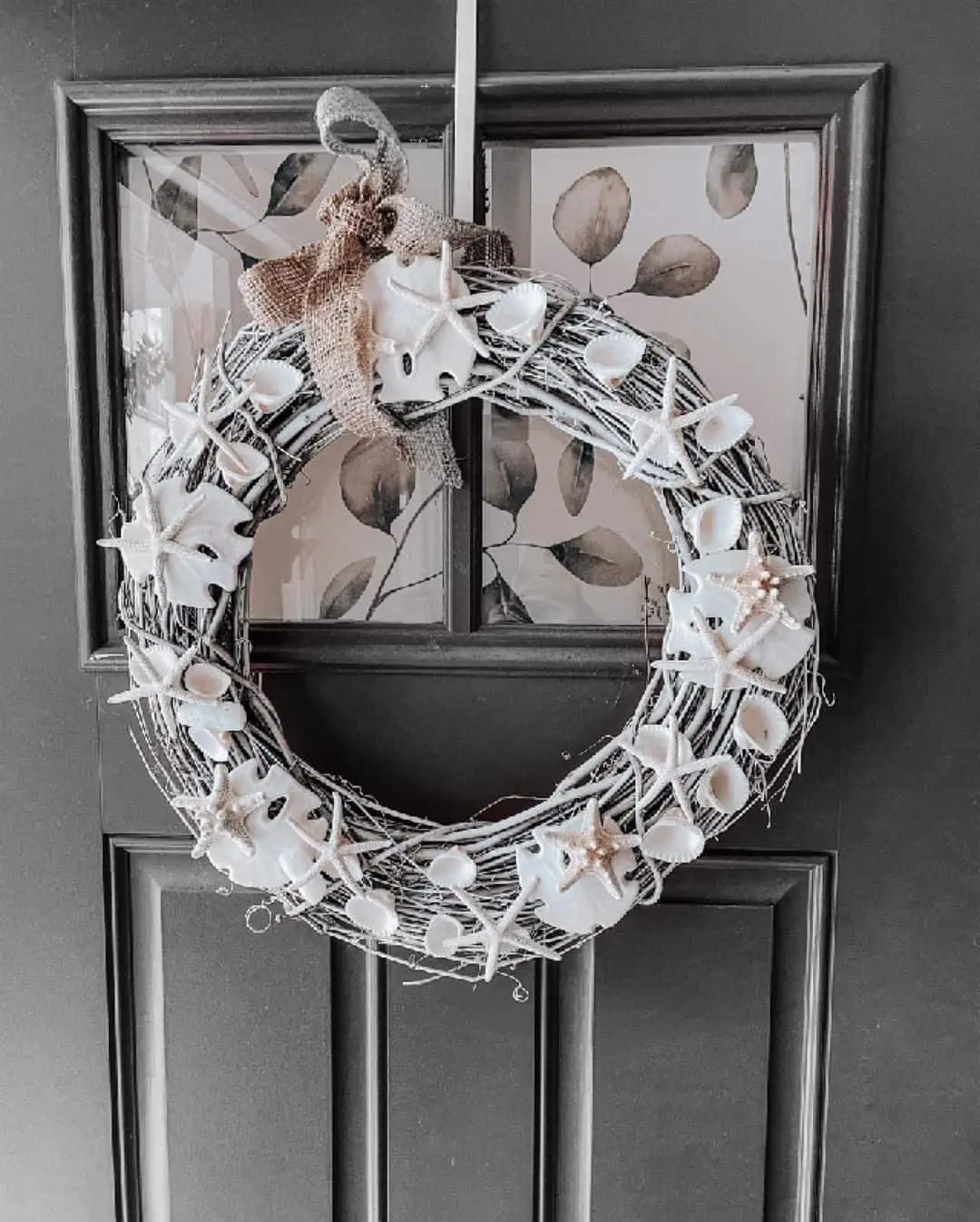 Seashell and Starfish Wreath Welcomes Guests With Coastal Charm