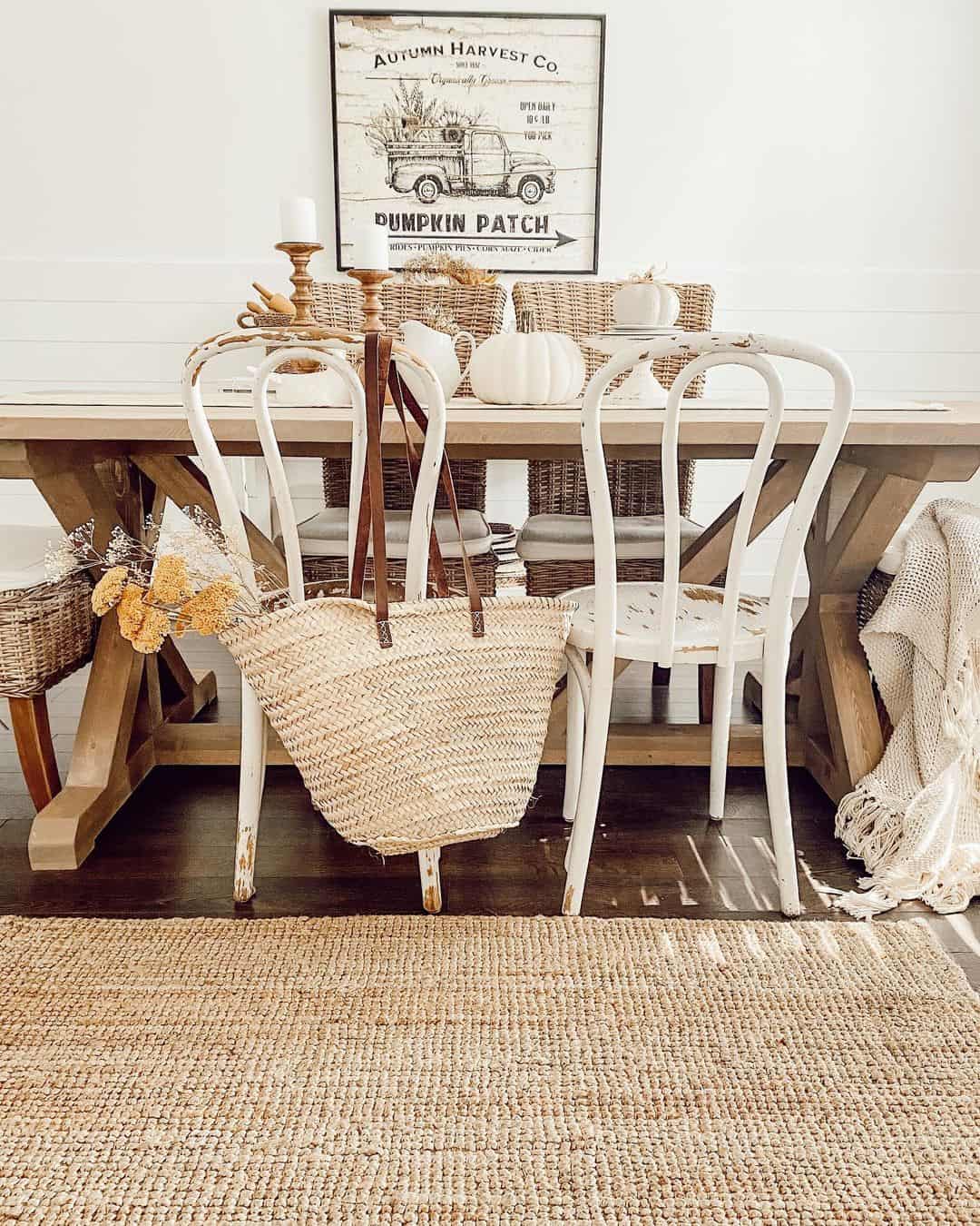 Soften Your Seating with Distressed White Chairs