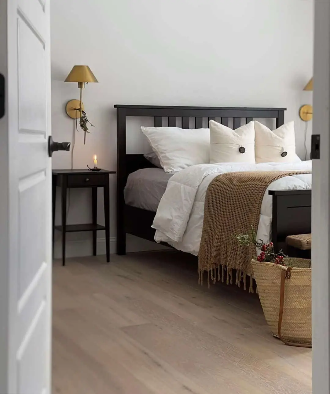 Brass Wall Sconces Add Warm Ambient Light and a Touch of Shine