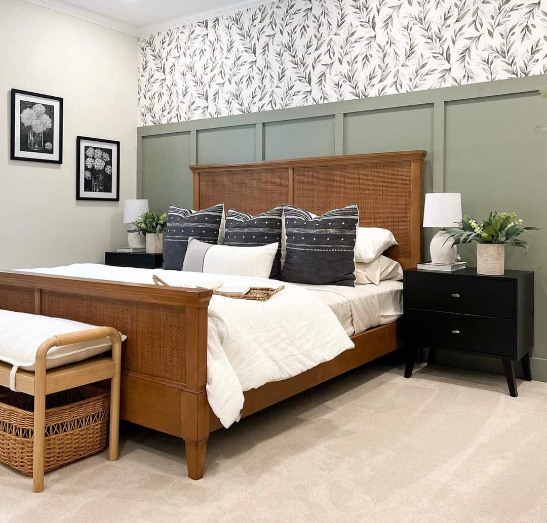 Weave Natural Texture Into Your Bed With a Rattan Headboard